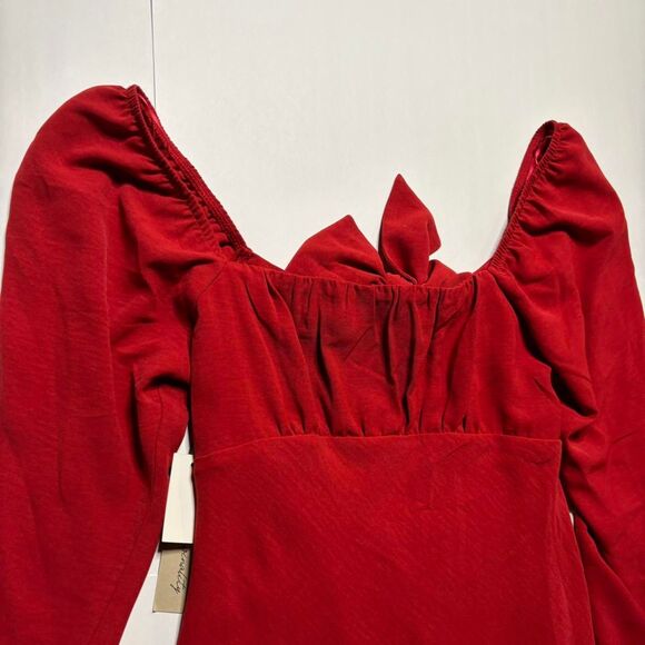 Originality Dresses & Skirts - Women's Mini Red Dress with Bow Tie in Back | Small